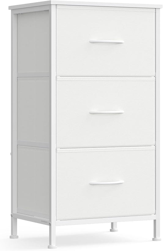SONGMICS Dresser for Bedroom, Chest of Drawers, 3 Non-Woven Fabric Drawers by SONGMICSbySONGMICSHOME
