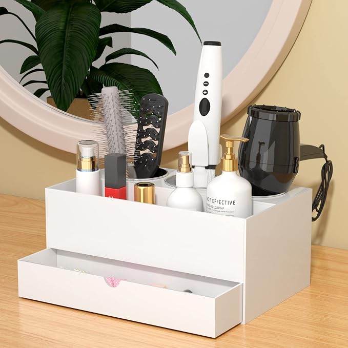 NIUBEE Hair Tool Organizer, Bathroom Countertop Blow Dryer Holder, Vanity Caddy - Image 2