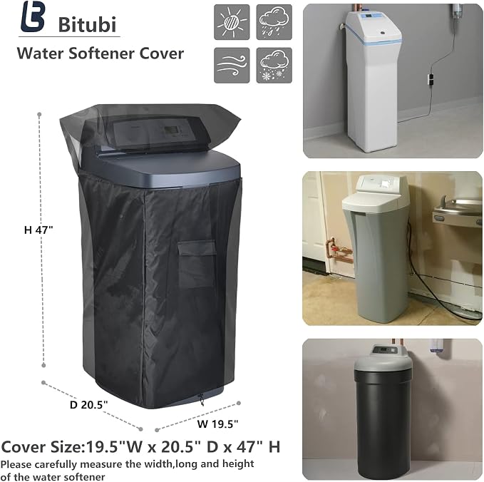 Bitubi Water Softener Cover for WHES30E/WHES40E Grain Water Softener System - Image 2