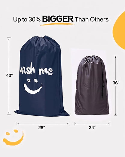 HOMEST 2 Pack XL Wash Me Travel Laundry Bag - Image 3