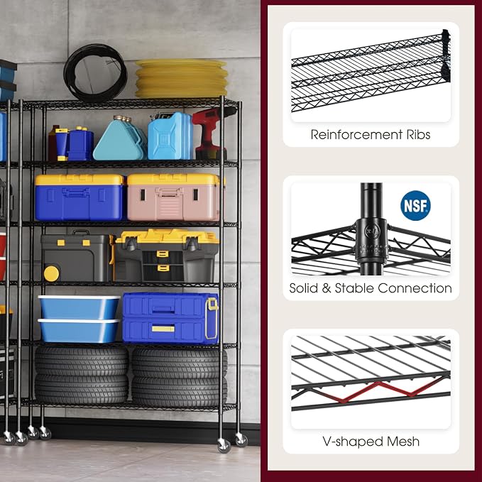 BestOffice | 6-Tier Wire Shelf - Image 5