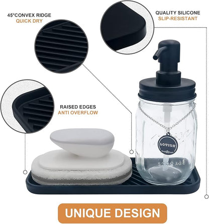 Silicone Organizer Tray, Soap and Sponge Holder - Image 3