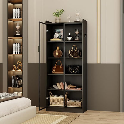 Display Cabinet with Adjustable Shelves, 5 Tier Display Case - Image 3