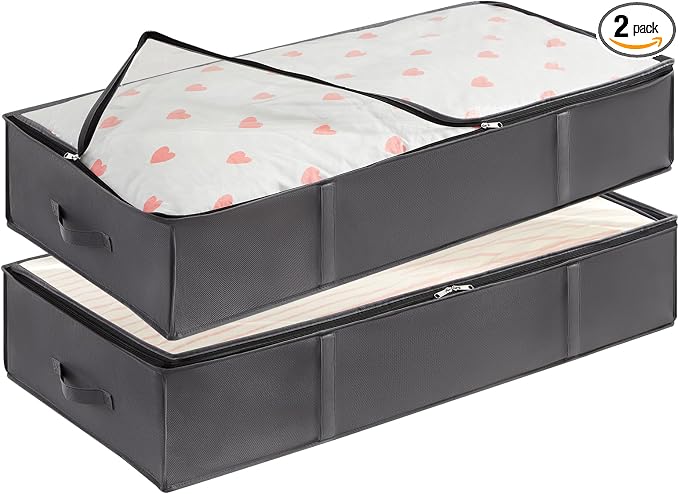 Lifewit 95L 2 Pack Under Bed Storage Containers, Large Capacity Blanket Storage by Lifewit