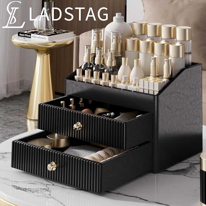 Make up Organizers for Vanity, Leather Makeup organizer for Vanity, Large - Image 2