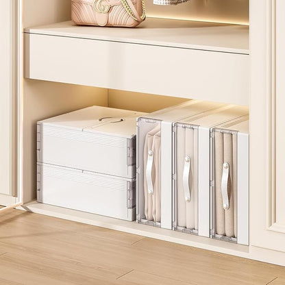 GUDEMAY Bed Sheet Organizers and Storage Plastic, Bedding Storage Box Container - Image 9