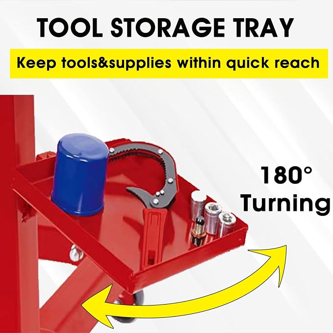 Big RED Steel Rotating Engine Stand - Image 2