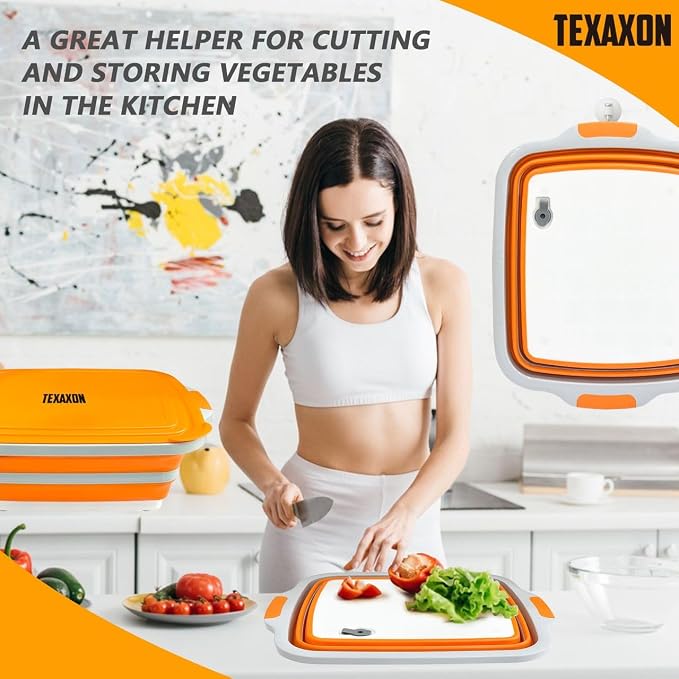 8L/16L BBQ Prep Tub with Cutting Board, Lid & Complimentary Mitts/Gloves – - Image 2