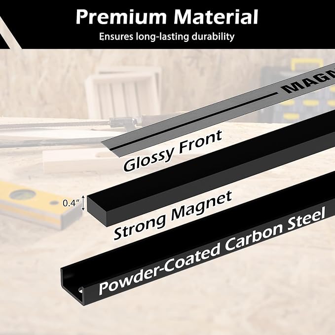 18" Magnetic Tool Holder Strip, 6 Pack Magnet Bar - Image 4