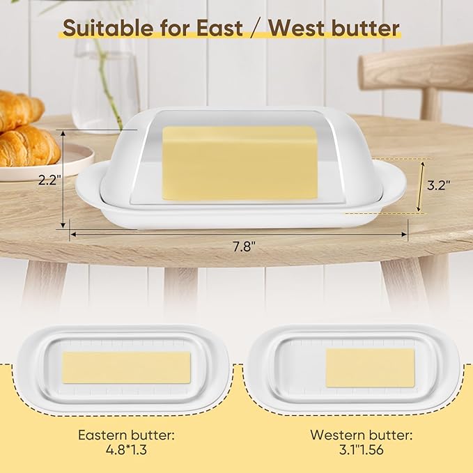 Butter Dish with Lid, Butter Keeper - Image 3