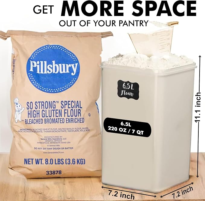 WHITE FEATHER SUPPLIES 2 PC Large Food Storage Containers - Image 2