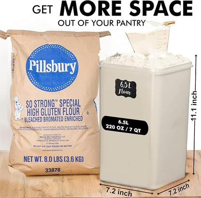 WHITE FEATHER SUPPLIES 2 PC Large Food Storage Containers - Image 2