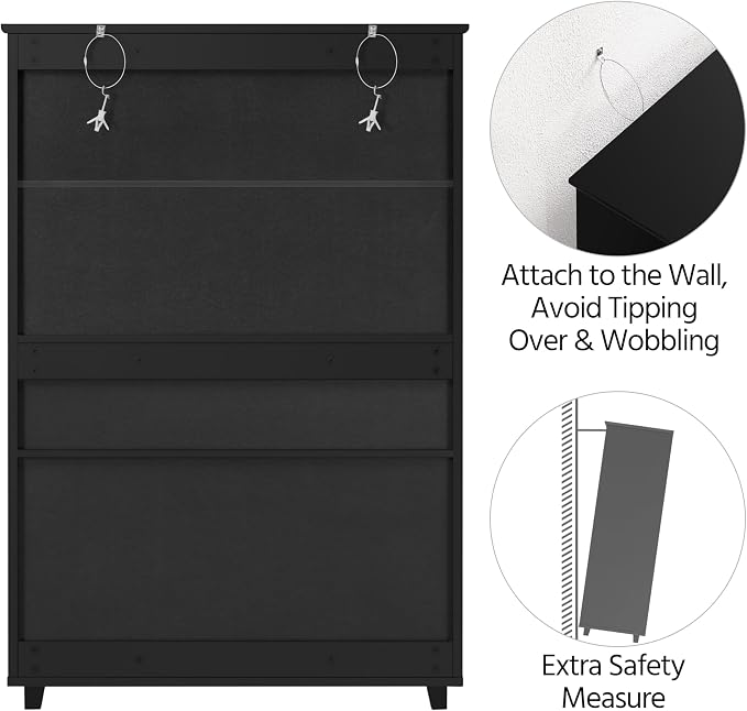 Yaheetech Shoe Cabinet, 5-Tier Shoe Rack Organizer - Image 10