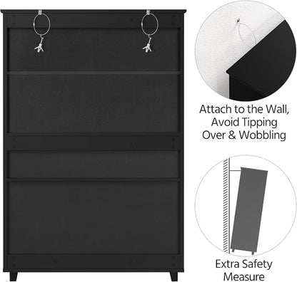 Yaheetech Shoe Cabinet, 5-Tier Shoe Rack Organizer - Image 10