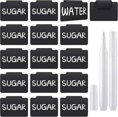 18 Pcs Plastic Basket Bin Label Clip on Removable Basket Label Clip by Outus