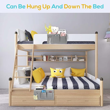 3pcs Bedside Caddy Hanging Storage Bag, Water Cup Holders, Organizer Baskets - Image 6