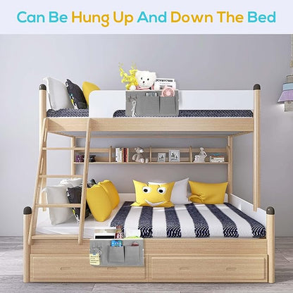 2pcs Bedside Caddy Hanging Storage Bag, Organizer Baskets - Image 6
