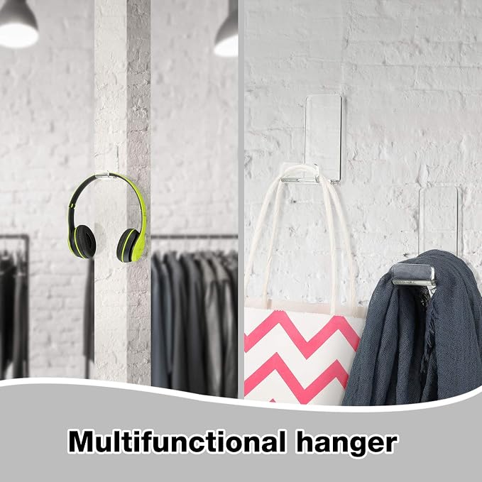 Weewooday 4 Pieces Headphone Hanger Headset Stand Holder Adhesive Wall Mount - Image 6