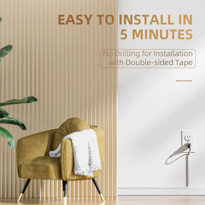 Delamu Cord Hider, Cord Covers for Wires on Wall, One-Cord Cable Hider - Image 7