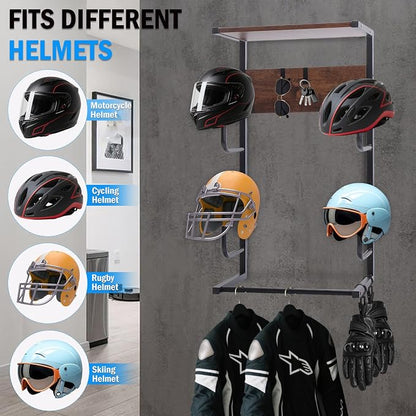 Motorcycle Helmet Holder, Durable Helmet Rack - Image 4