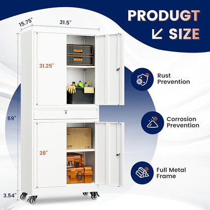 Yizosh Metal Garage Storage Cabinet - Image 3