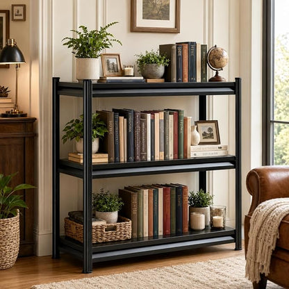 Heavy Duty Metal Bookshelf Adjustable Storage Shelving Unit - Image 3