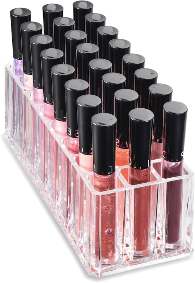 byAlegory Acrylic Lip Gloss Organizer & Beauty Makeup Holder | 24 Space - Image 2