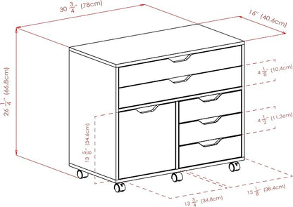 Winsome Halifax Mobile Storage Cabinet - Image 3