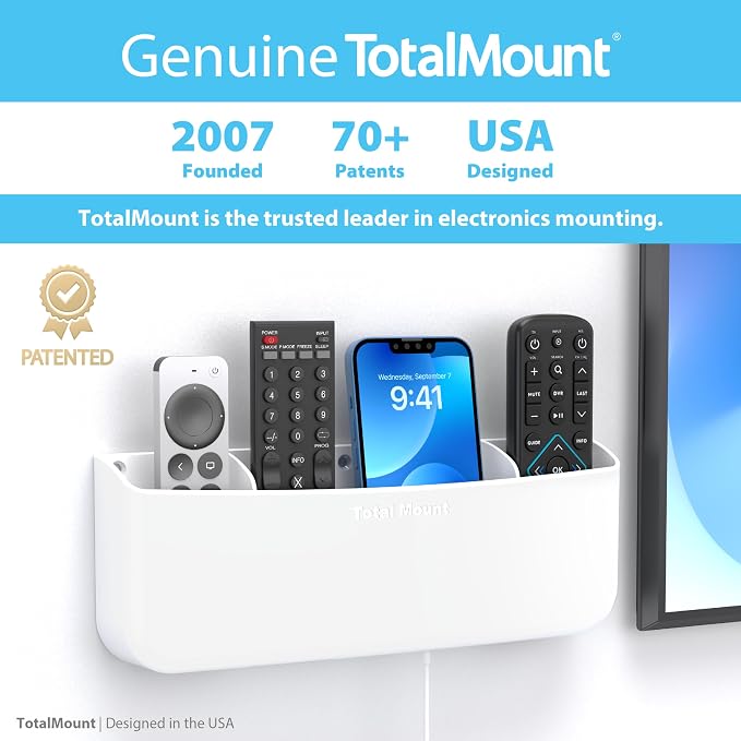 TotalMount Hole-Free Remote Holder – Eliminates The Need to Drill Holes in Your - Image 5