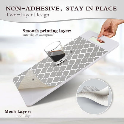 Drawer and Shelf Liner, Non-Slip Kitchen Cabinet Liners Non-Adhesive Thick - Image 2
