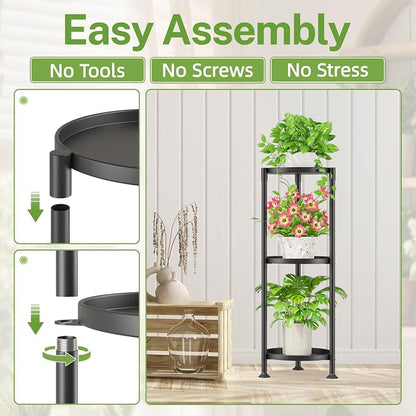 iDavosic.ly 3 Tier Plant Stand Indoor - Image 4