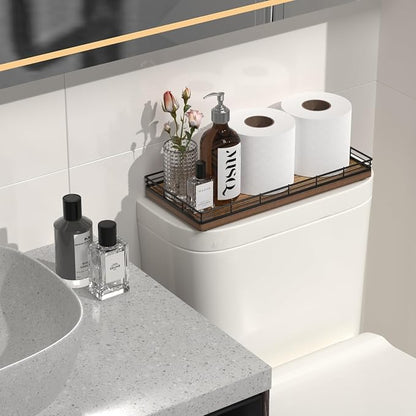 Acacia Bathroom Toilet Tank Tray, Vanity Tray - Image 3