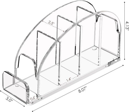 DINGHUO Acrylic 5 Compartments Remote Control Holder - Image 4