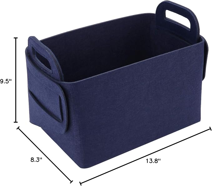 Minoisome Storage Basket Felt Storage Bin Collapsible& Convenient Box Organizer - Image 8