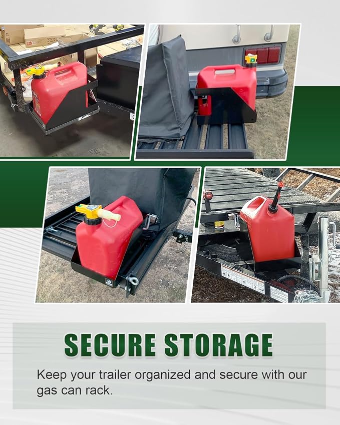 ELITEWILL Trailer Fuel Gas Can Rack Holder - Image 2