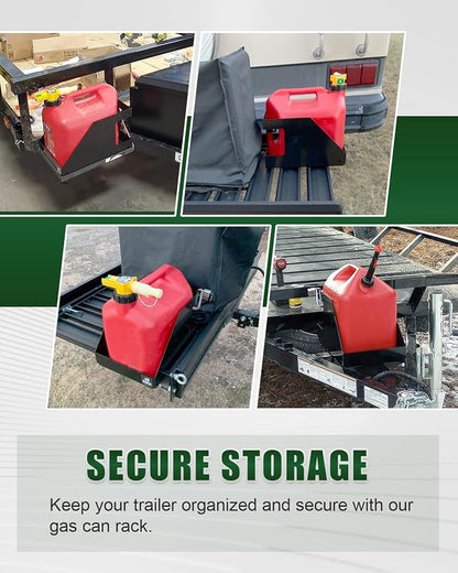 ELITEWILL Trailer Fuel Gas Can Rack Holder - Image 2