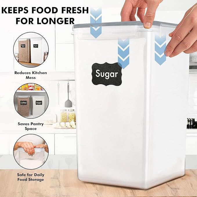 WHITE FEATHER SUPPLIES 2 PC Large Food Storage Containers - Image 9