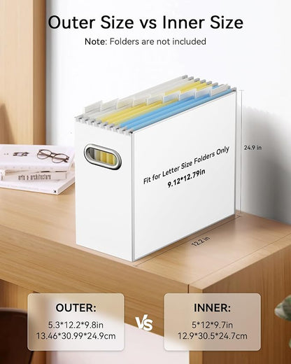 Portable Collapsible Cardboard File Box - Image 2