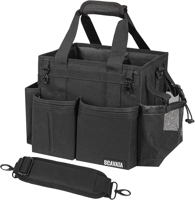 SCAVATA Compact Wearable Cleaning Caddy, Small Supplies Organizer by Tidyyourlife