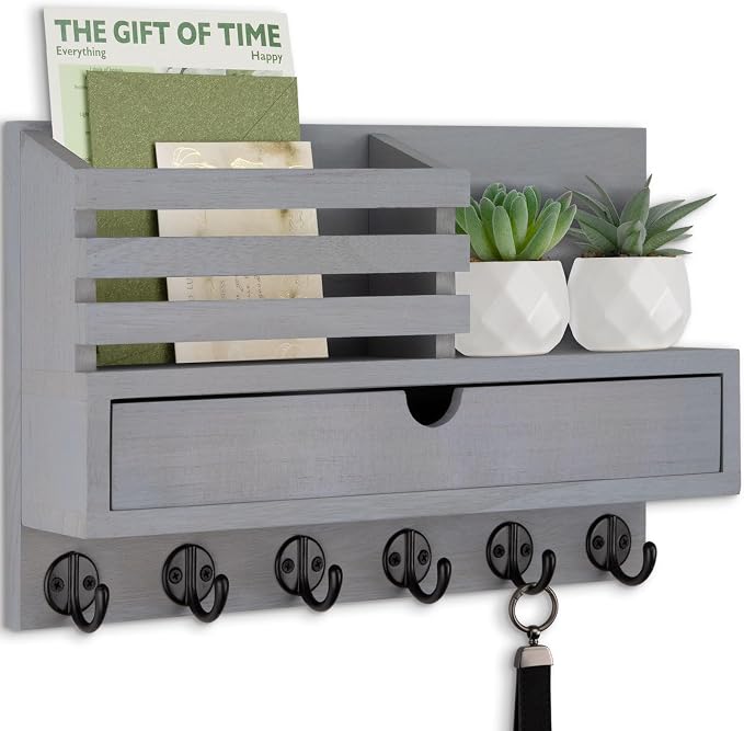 Key Holder Wall Mount, Mail Holder by Lucundm