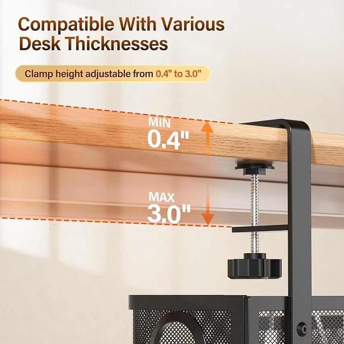 Under Desk Cable Management Large, Cinati 16" Cable Management Box - Image 2