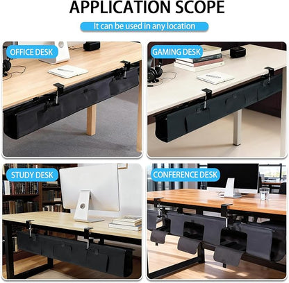 Under Desk Cable Management Tray, Fabric Tray - Image 5