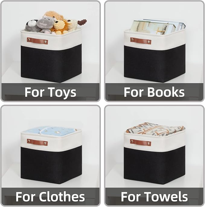 HNZIGE Foldable Storage Basket set, Fabric Storage Baskets - Image 6