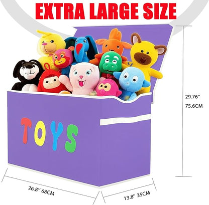 YOLOXO Toy Box Chest, Collapsible Sturdy Storage Bins - Image 8
