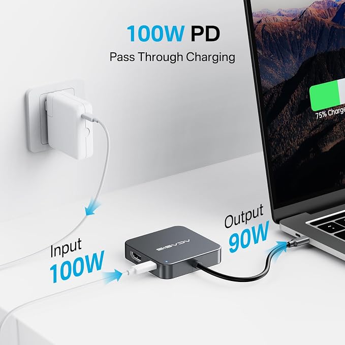 ACASIS USB C Hub 10Gbps, USB C to 4K 60Hz HDMI Adapter - Image 4