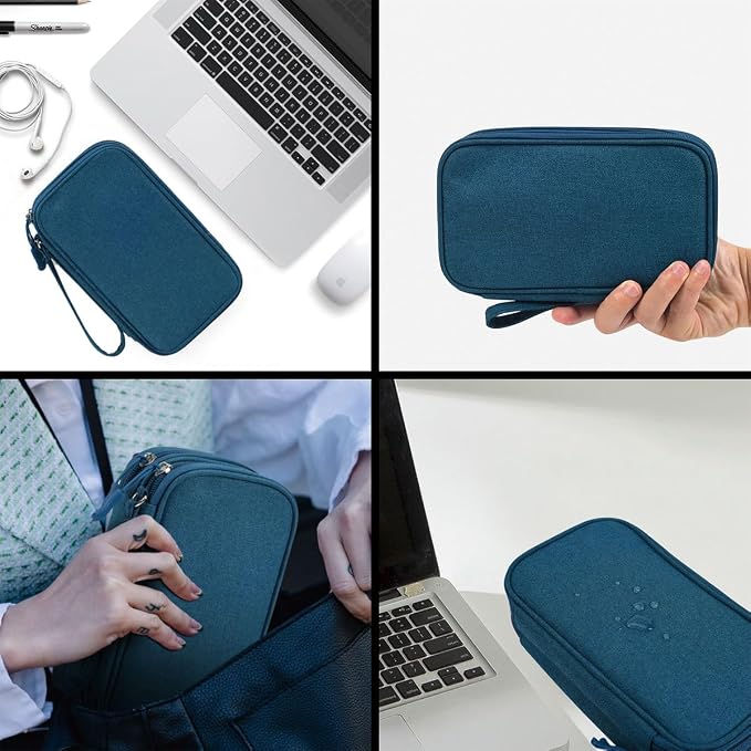CAAORDKSO Electronics Organizer Travel Case, Water Resistant Cable Organizer - Image 6