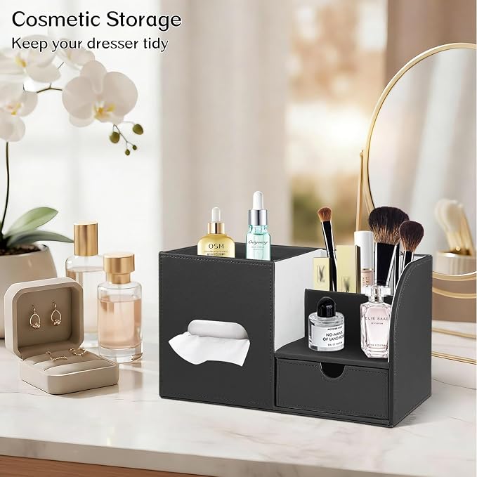 PU Leather Square Tissue Box Cover - Image 6