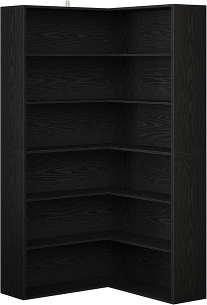 ANCTOR Corner Bookshelf, 6 Tiers Corner Bookcases - Image 8
