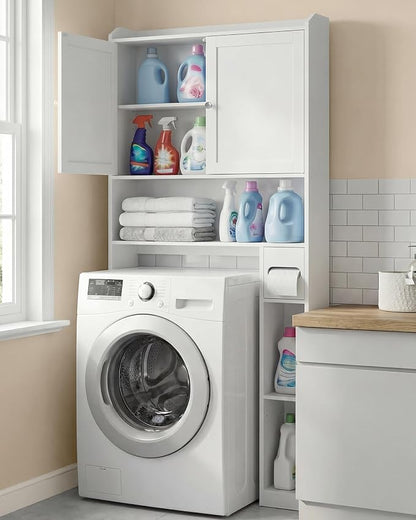 VASAGLE Over the Toilet Storage Cabinet, Adjustable Shelves, Space-Saving | - Image 2