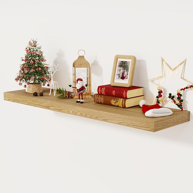 Floating Shelves 48 Inch Long, 12 Inch Deep Floating Shelves by FunMemories